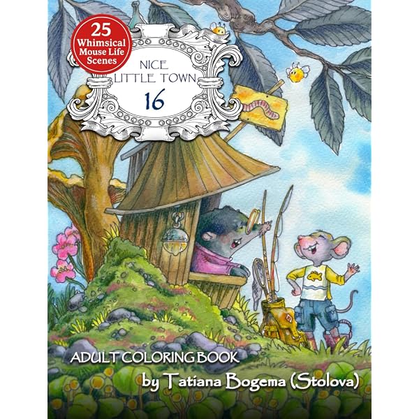 Nice Little Town 13: Adult Coloring Book (Stress Relieving